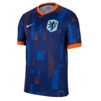 Camiseta Países Bajos Segunda Equipación Replica Eurocopa 2024 mangas cortas
